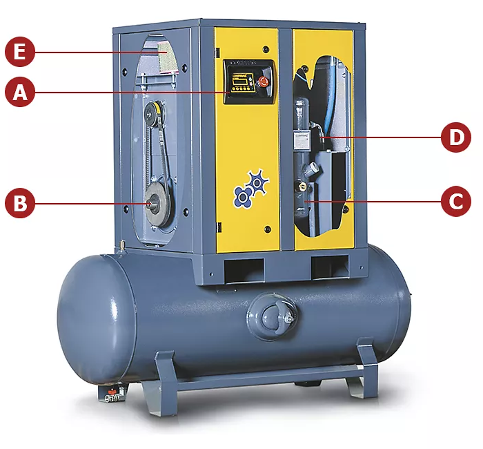 Die Comprag  Schraubenkompressoren sind die Grundlage unserer zuverlässigen Drucklufterzeugung